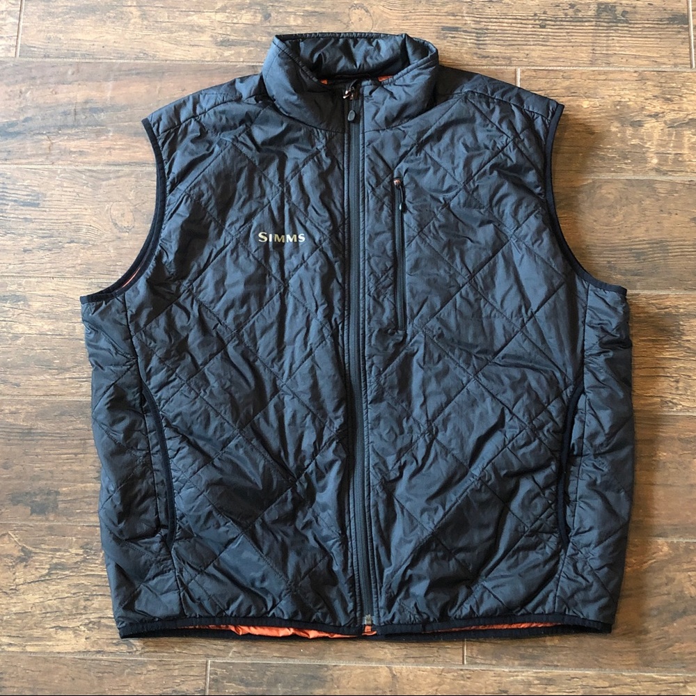 Mens Simms black vest, size XXL